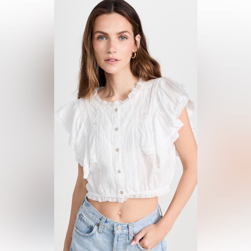 LoveShackFancy Nora Top - Size Large
